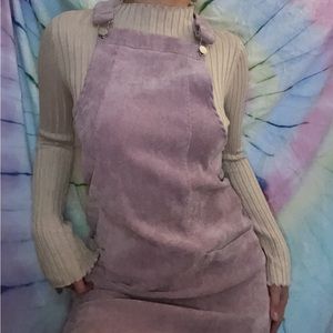 Corduroy Overall Dress 💜